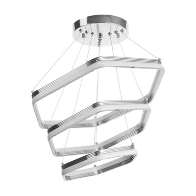 Люстра "Брера" LED 144Вт 4000К хром 46х46х75 см. - фото 2036898