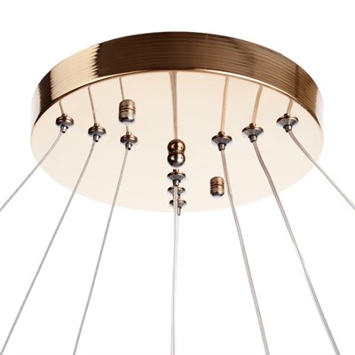 Люстра "Брера" LED 144Вт 4000К золото 46х46х75 см. - фото 2036902