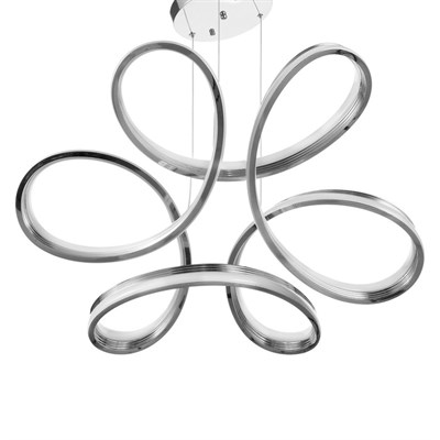 Люстра "Винетта" LED 138Вт 4000К хром 54х54х79 см. - фото 2036908