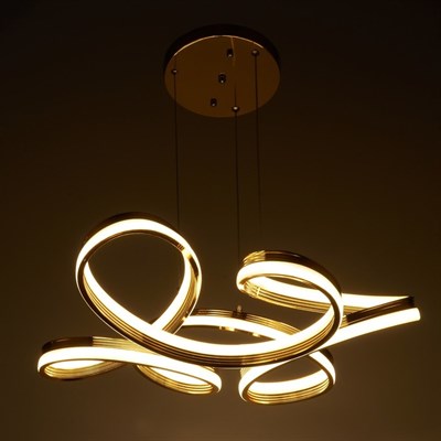 Люстра "Винетта" LED 138Вт 4000К золото 54х54х79 см. - фото 2036915