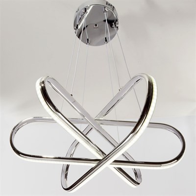 УЦЕНКА Люстра "Аквилон" LED 162Вт 3 режима 3000-6000К хром 60х60х100 см. - фото 2036992