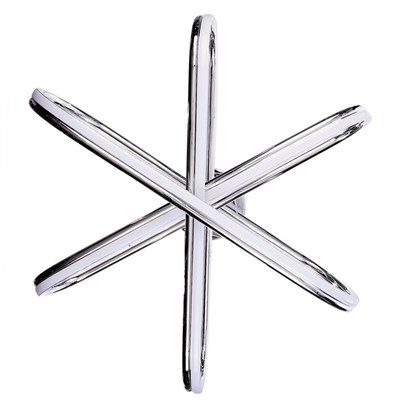 УЦЕНКА Люстра "Аквилон" LED 162Вт 3 режима 3000-6000К хром 60х60х100 см. - фото 2036997