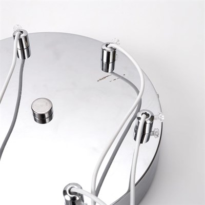 УЦЕНКА Люстра "Аквилон" LED 162Вт 3 режима 3000-6000К хром 60х60х100 см. - фото 2036998