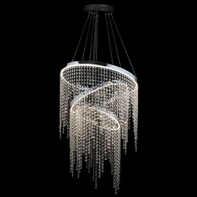 Люстра Royal 72Вт LED хром 51x51x80см - фото 2037027