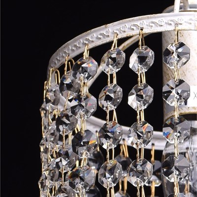 Светильник "Бриз" 1x60Вт E14 белый, золото 15x15x177см - фото 2037034