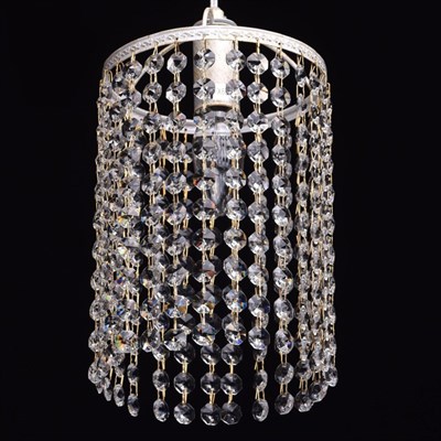 Светильник "Бриз" 1x60Вт E14 белый, золото 15x15x177см - фото 2037036