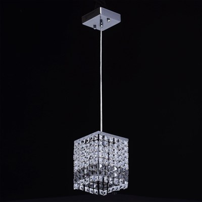 Светильник "Бриз" 1x60Вт E14 хром 13x13x162см - фото 2037040