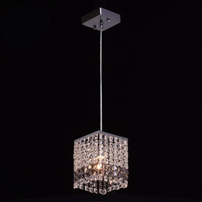 Светильник "Бриз" 1x60Вт E14 хром 13x13x162см - фото 2037041