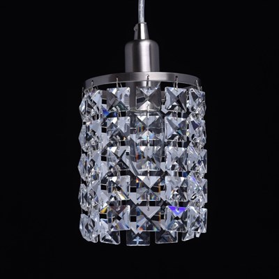 Светильник "Бриз" 1x60Вт E14 хром 11x11x85см - фото 2037069