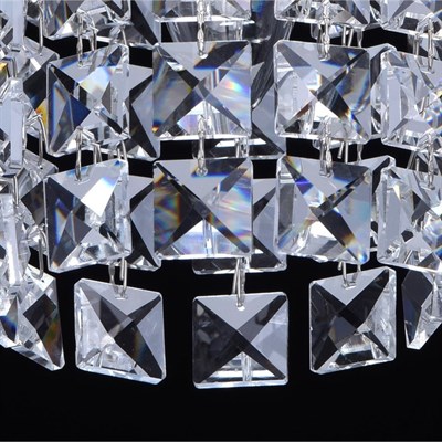 Светильник "Бриз" 1x60Вт E14 хром 11x11x85см - фото 2037071