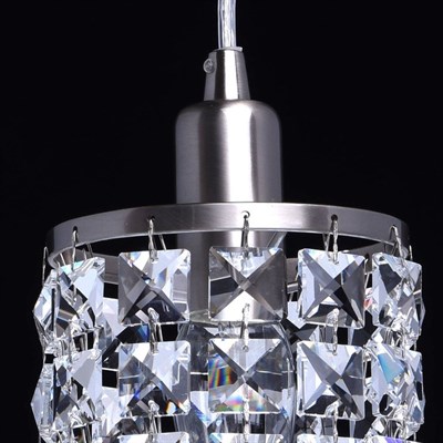 Светильник "Бриз" 1x60Вт E14 хром 11x11x85см - фото 2037072