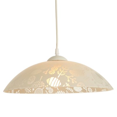 Люстра 1071005253202 E27 60W мат.белый/шнур белый 36х36х75см - фото 2037131