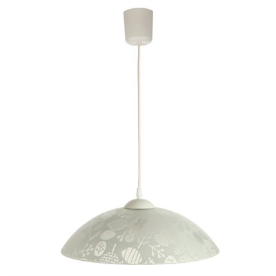 Люстра 1071005253202 E27 60W мат.белый/шнур белый 36х36х75см - фото 2037132