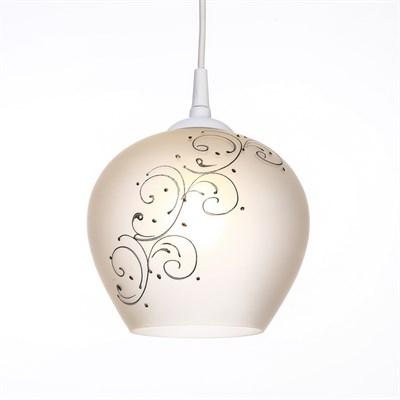 Светильник Ладера "Узор" 1 лампа E27 40Вт белый - фото 2037143