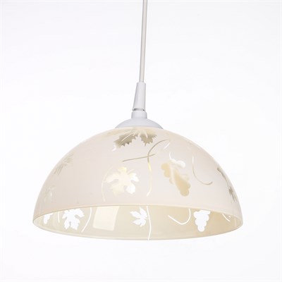 Светильник Колпак "Виноградная лоза" 1 лампа белый E27 40Вт  д.250 - фото 2037159