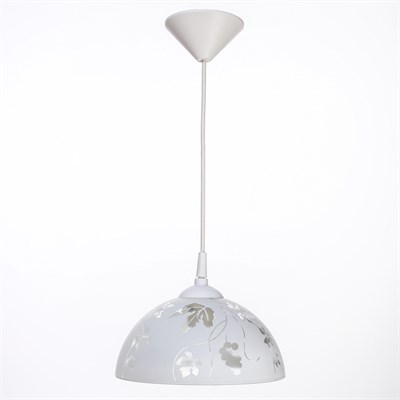 Светильник Колпак "Виноградная лоза" 1 лампа белый E27 40Вт  д.250 - фото 2037160