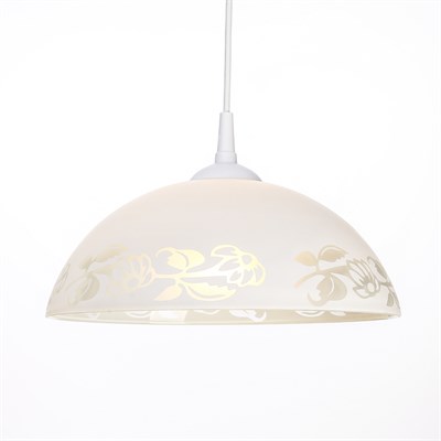 Светильник Колпак "Лакресси" 1 лампа E27 40Вт белый  д.300 - фото 2037185