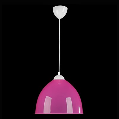 Люстра подвес "Андриана", 1 лампа, розовый, d = 30 см - фото 2037228
