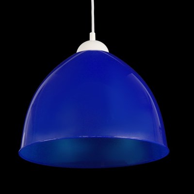 Люстра подвес "Андриана 2" 1 лампа 40W E27 синий - фото 2037231