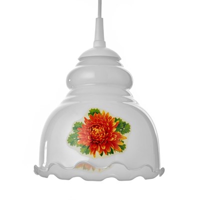 Светильник "Елена" 1 лампа E27 60 Вт молочный ( рис.МИКС) - фото 2037233