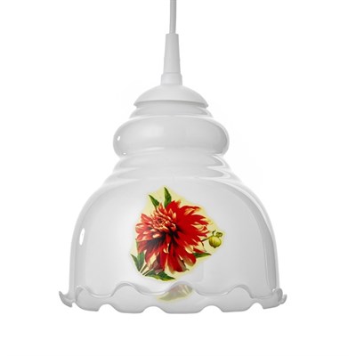 Светильник "Елена" 1 лампа E27 60 Вт молочный ( рис.МИКС) - фото 2037239