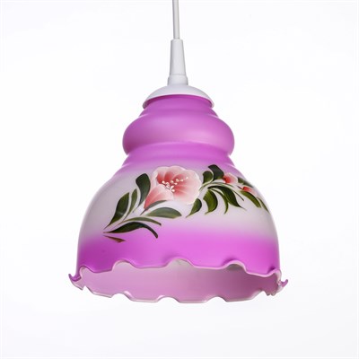 Светильник "Елена" 1 лампа E27 60 Вт молочно-голубой - фото 2037244