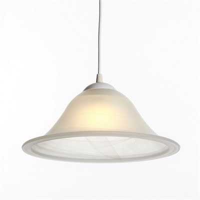 Подвес 1005250343 "Дюна" 1х60 Е27 белый /шнур белый 31,5*31,5*13,5 см - фото 2037466