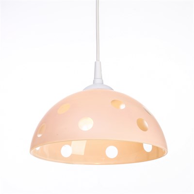 Светильник Колпак "Силви" 1 лампа E27 40Вт розовый  д.250 - фото 2037472 Светильник Колпак "Силви" 1 лампа E27 40Вт розовый  д.250 - фото 2037472