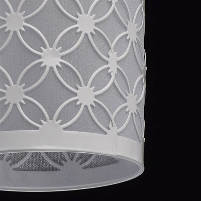 Люстра подвес "Скарлет" 1x60W E27 хром 13x13x210см - фото 2037506