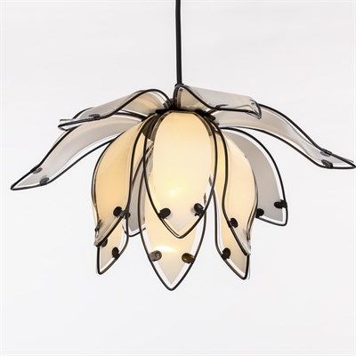 Светильник "Саманта" 1x60Вт E27 черный 28x28x100см. - фото 2037576