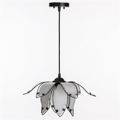 Светильник "Саманта" 1x60Вт E27 черный 28x28x100см. - фото 2037577