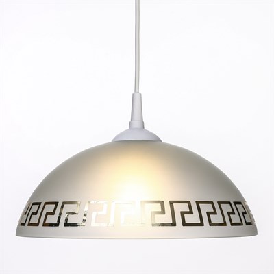 Светильник  "Колпак" 1 лампа E27 40Вт белый-золото д.300 - фото 2037595