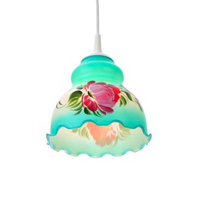 Светильник  Елена 1 лампа E27 60 Вт мол. зеленая - фото 2037636