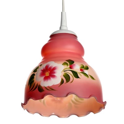 Светильник  Елена 1 лампа E27 60 Вт мол. бордовый - фото 2037643