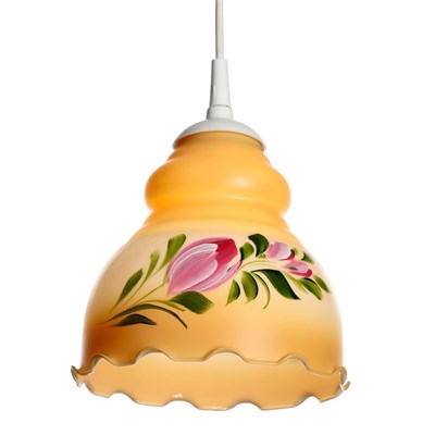 Светильник  Елена 1 лампа E27 60 Вт бежевый - фото 2037654