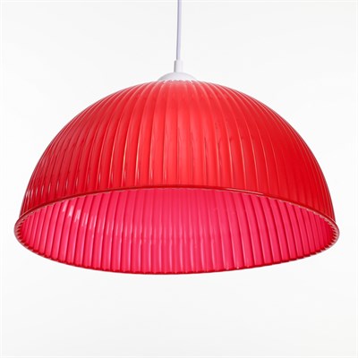 Люстра подвесная "Волна" E27 40Вт красный 40х40х18(+60)см - фото 2037691