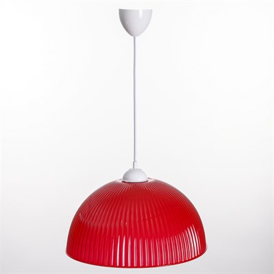Люстра подвесная "Волна" E27 40Вт красный 40х40х18(+60)см - фото 2037692
