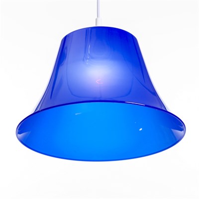 Люстра подвес "Твигги 2"  40W E27 синий 28х28х17(+60)см - фото 2037700