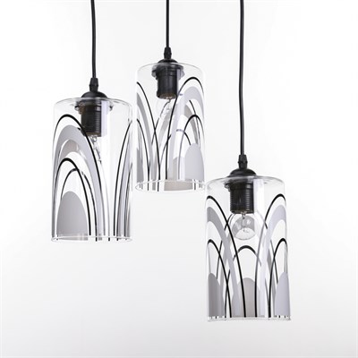 Люстра "Лидс" 3x60Вт E27 черный 45х45х100 см. - фото 2037704