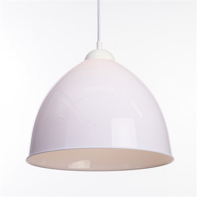 Люстра подвес "Андриана 2" 1х40W E27 белый 30х30х21(+50)см - фото 2037720