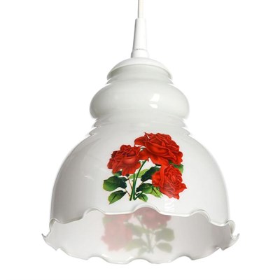 Светильник  Елена 1 лампа E27 60 ВтМикс белая - фото 2037725