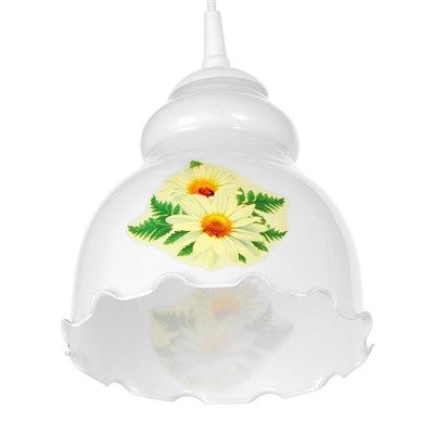 Светильник  Елена 1 лампа E27 60 ВтМикс белая - фото 2037726