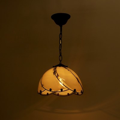 Светильник "Арлес" 1х40Вт E27 черный-белый 36х36х65 см. - фото 2037740