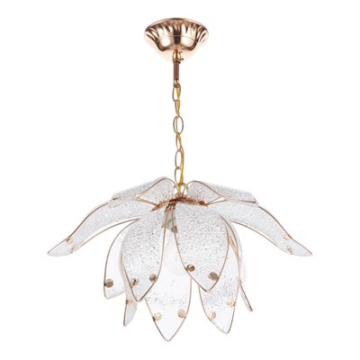 Светильник "Лепестки" 1х40Вт E27 золото 38х38х65 см - фото 2037745