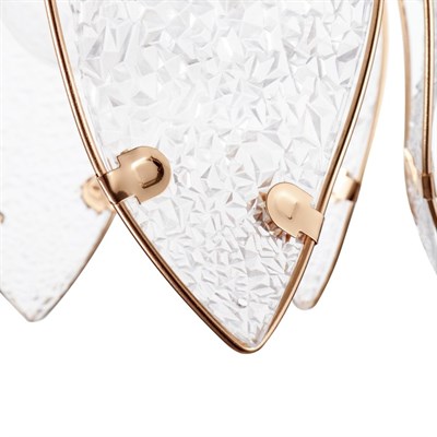 Светильник "Лепестки" 1х40Вт E27 золото 38х38х65 см - фото 2037747