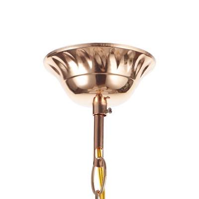 Светильник "Лепестки" 1х40Вт E27 золото 38х38х65 см - фото 2037748