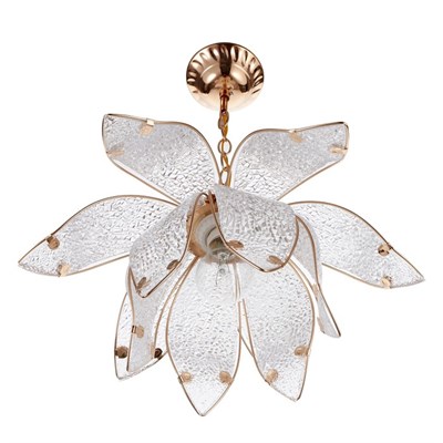 Светильник "Лепестки" 1х40Вт E27 золото 38х38х65 см - фото 2037751