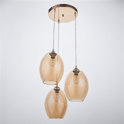 Люстра 7139/3 3х40W E27 золото 38х38х80 см - фото 2037767