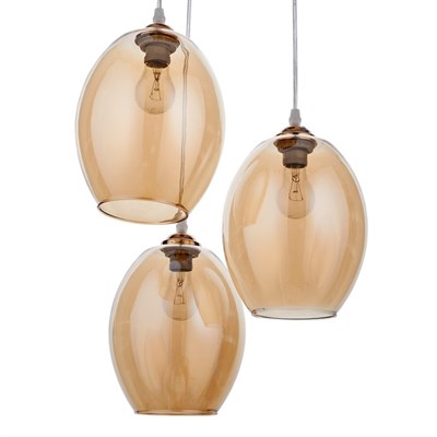 Люстра 7139/3 3х40W E27 золото 38х38х80 см - фото 2037770