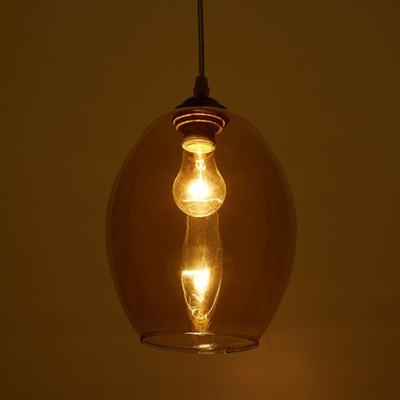 Люстра 7139/1 1х40W E27 золото 18х18х90 см - фото 2037775